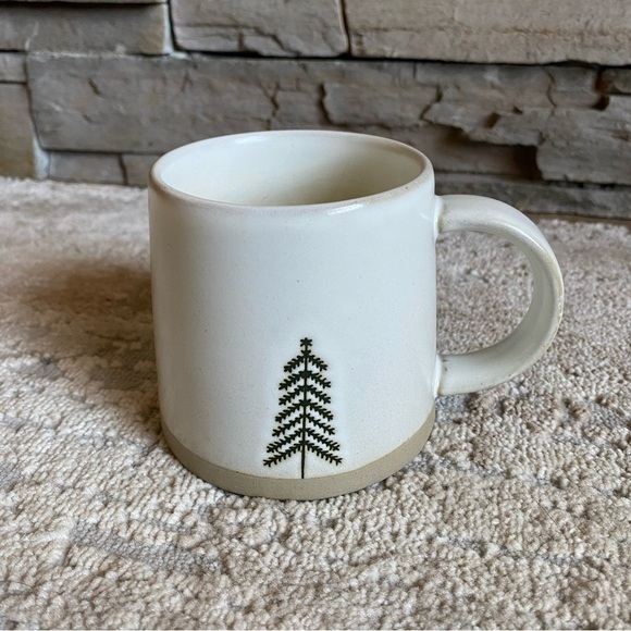 Hearth & Hand with Magnolia Stoneware Coffee Mug Cup Drinking Pine Tree Rustic - Picture 1 of 6